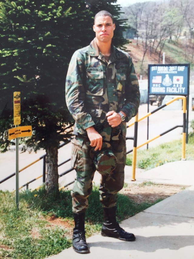 Laurence Mixon is the Special Assistant to the Program Executive Officer for Program Executive Office Intelligence, Electronic Warfare & Sensors. This is a photo of him during his Military Intelligence days. (Photo Credit: Courtesy) Laurence Mixon is the Special Assistant to the Program Executive Officer for Program Executive Office Intelligence, Electronic Warfare & Sensors. This is a photo of him during his Military Intelligence days. (Photo Credit: Courtesy)