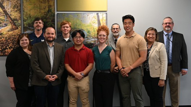 Project Manager Cyber and Space (PM C&S) Defense Civilian Training Corps (DCTC) interns and mentors during their final presentation, July 26, 2024 (Photo Credit: Christopher Nwagbara)