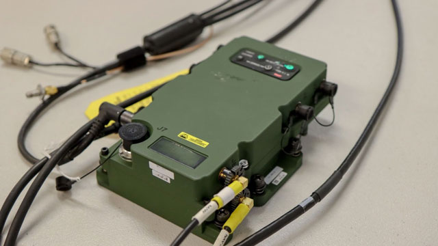 Mounted A-PNT System (MAPS) provides trusted and Assured PNT to Soldiers on Army platforms in contested environments by distributing PNT to onboard systems that support navigation, mission command, fires and maneuver. MAPS provides access to modernized military GPS and fuses additional sources of PNT to include timing and alternate navigation technologies. (Photo Credit: PEO IEW&S Strategic Communications)