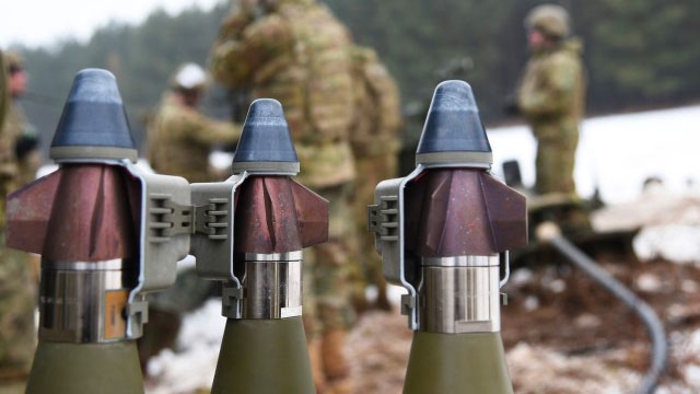 Project Manager Combat Ammunition Systems' Precision Guided Munitions displayed as part of a training exercise. (Photo Credit: Gertrud Zach)