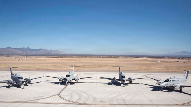 The Enhanced Medium Altitude Reconnaissance and Surveillance System (EMARSS) conducted its final mission in September. The EMARSS program used common architecture with five different variants to respond to diverse operational demands of military missions and technological advancements, resulting in EMARSS remaining at the technological edge of aerial intelligence, surveillance, and reconnaissance collection.   (Photo Credit: U.S. Army Photo)